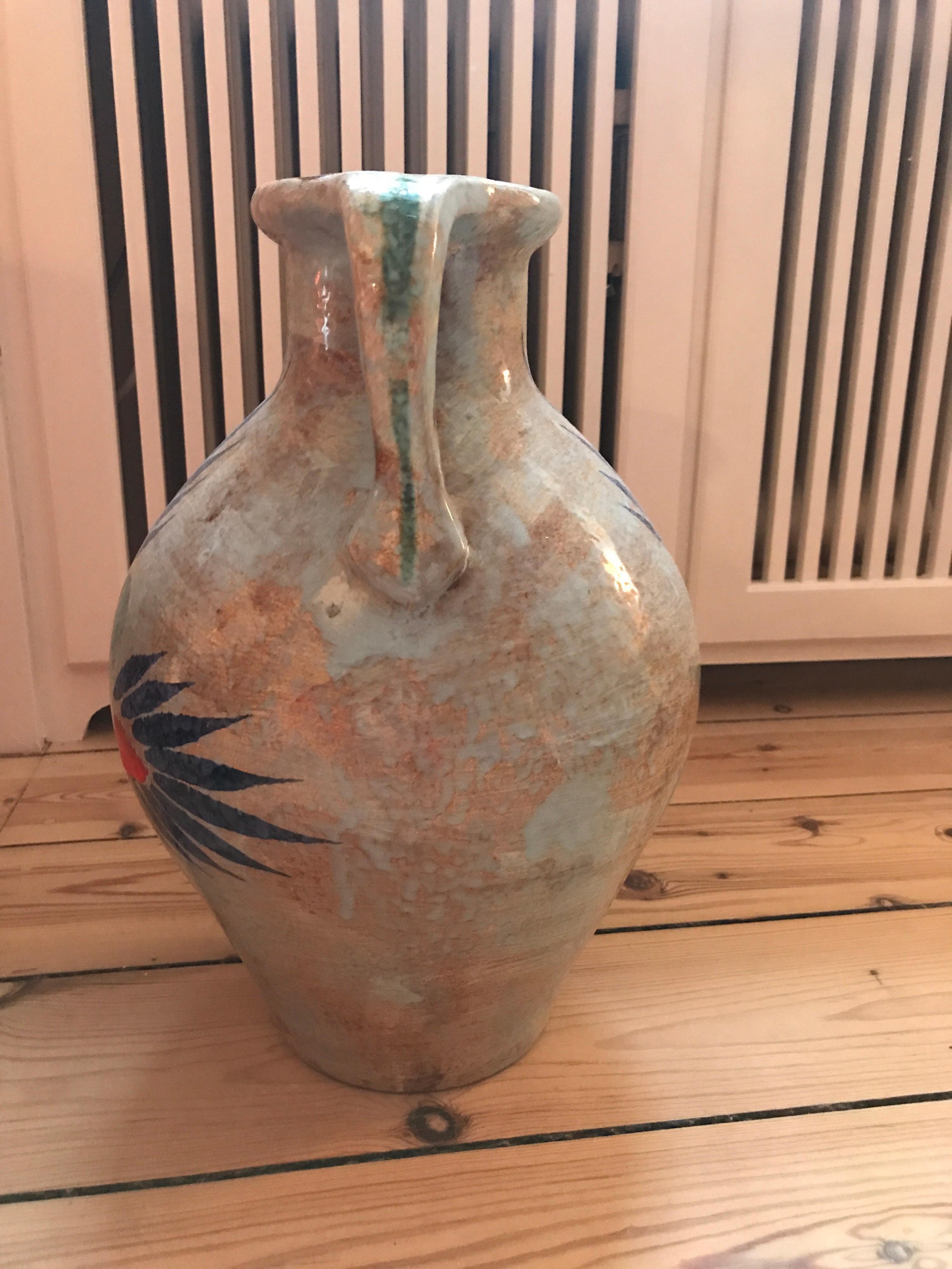 Late 20th Century Vintage Vase Enameled, France, 1970s