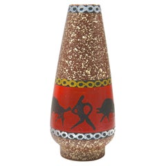 Vintage Vase Marked 45-40 Handarbeit Ceramic, Excellent Condition