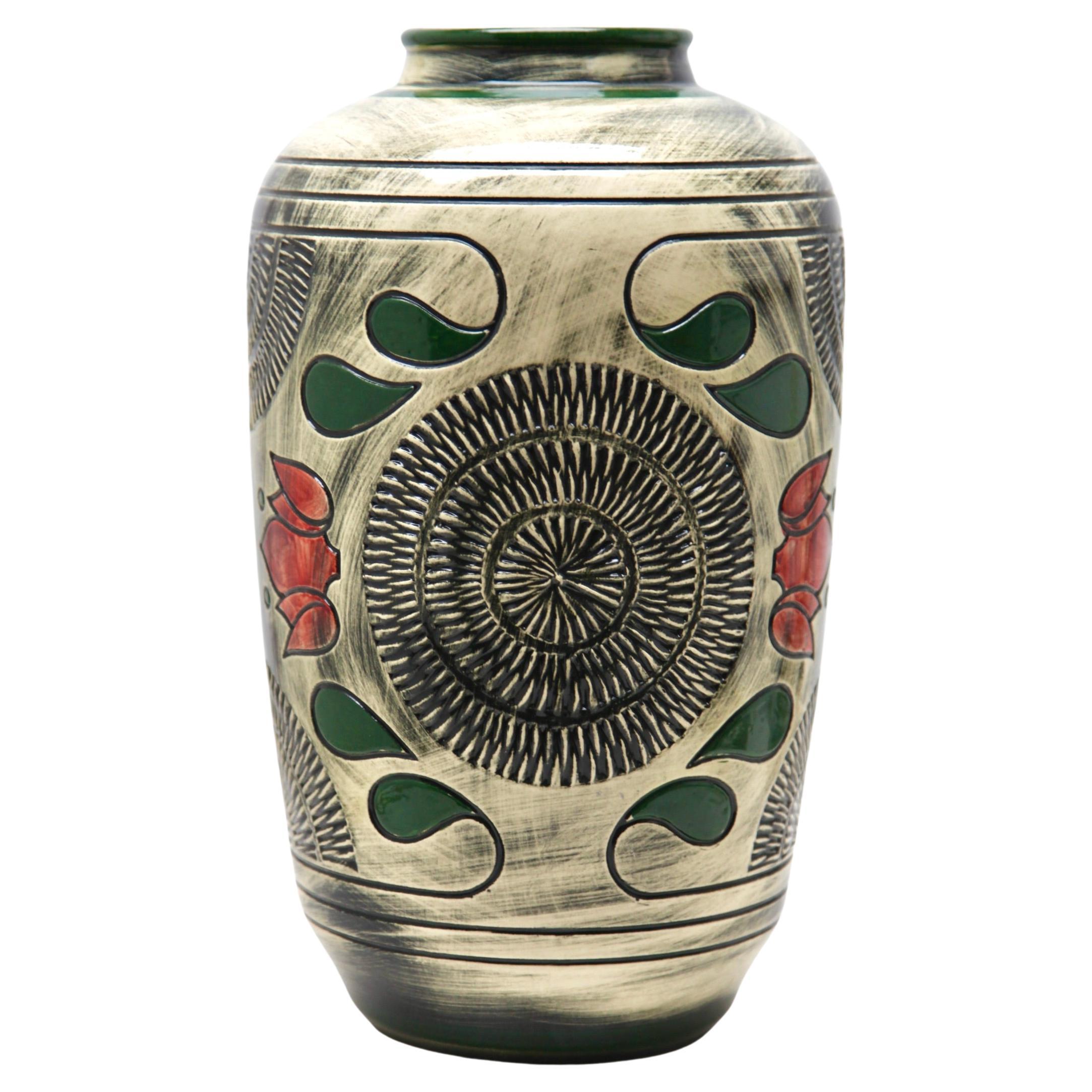 Vase vintage marqué Bay W Allemagne céramique 60-40 Excellent état