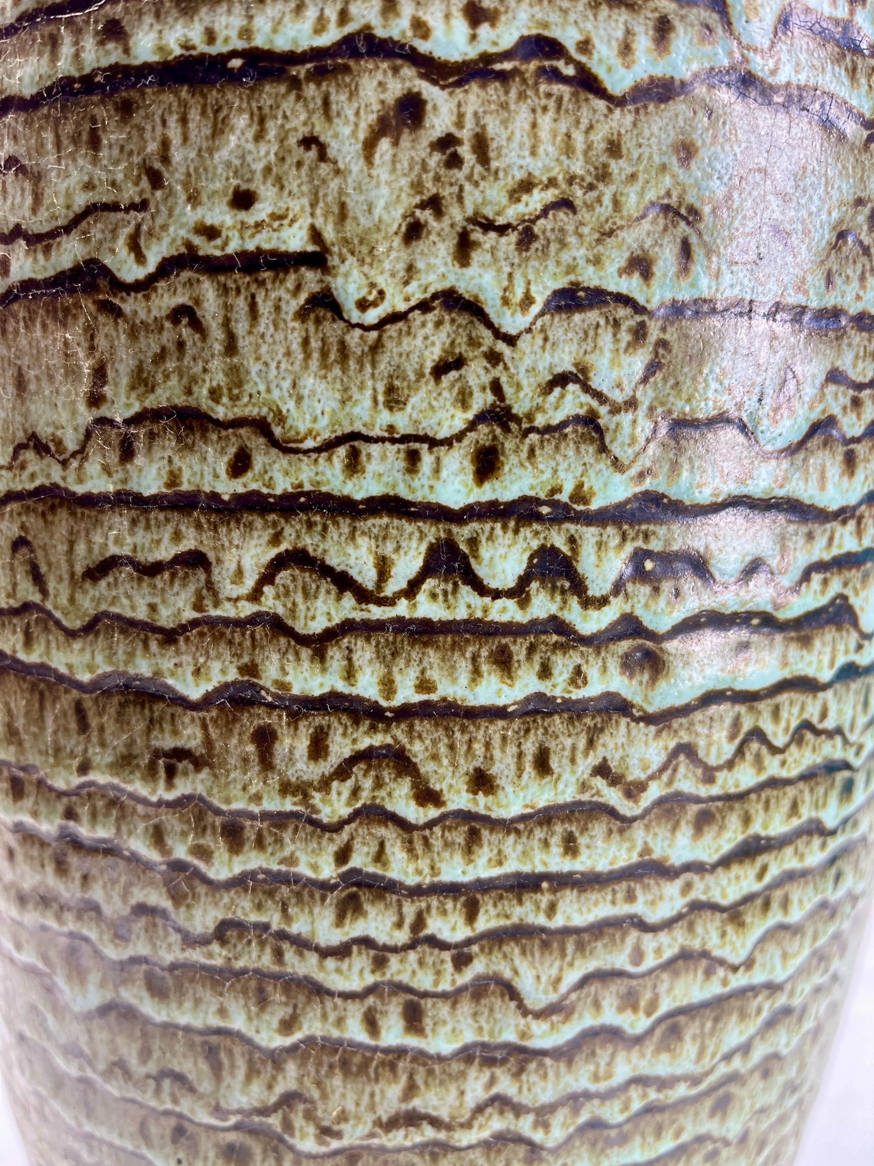 Vaso d'epoca marcato W Germania Label Jasba Ceramica, Ottime condizioni in vendita 5