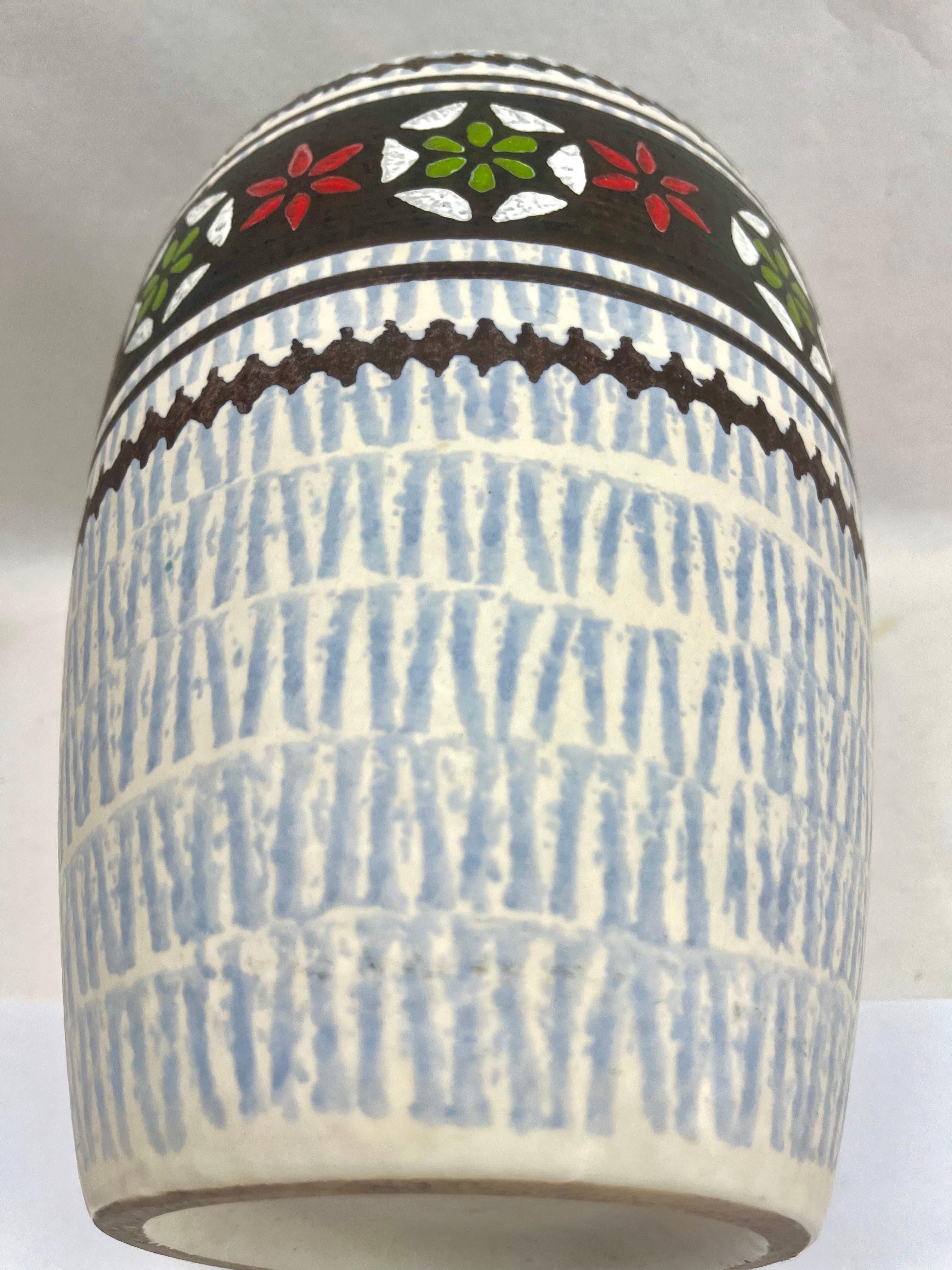 Vintage Vase Marked W Germany Label Jasba Ceramic, Excellent Condition For Sale 2