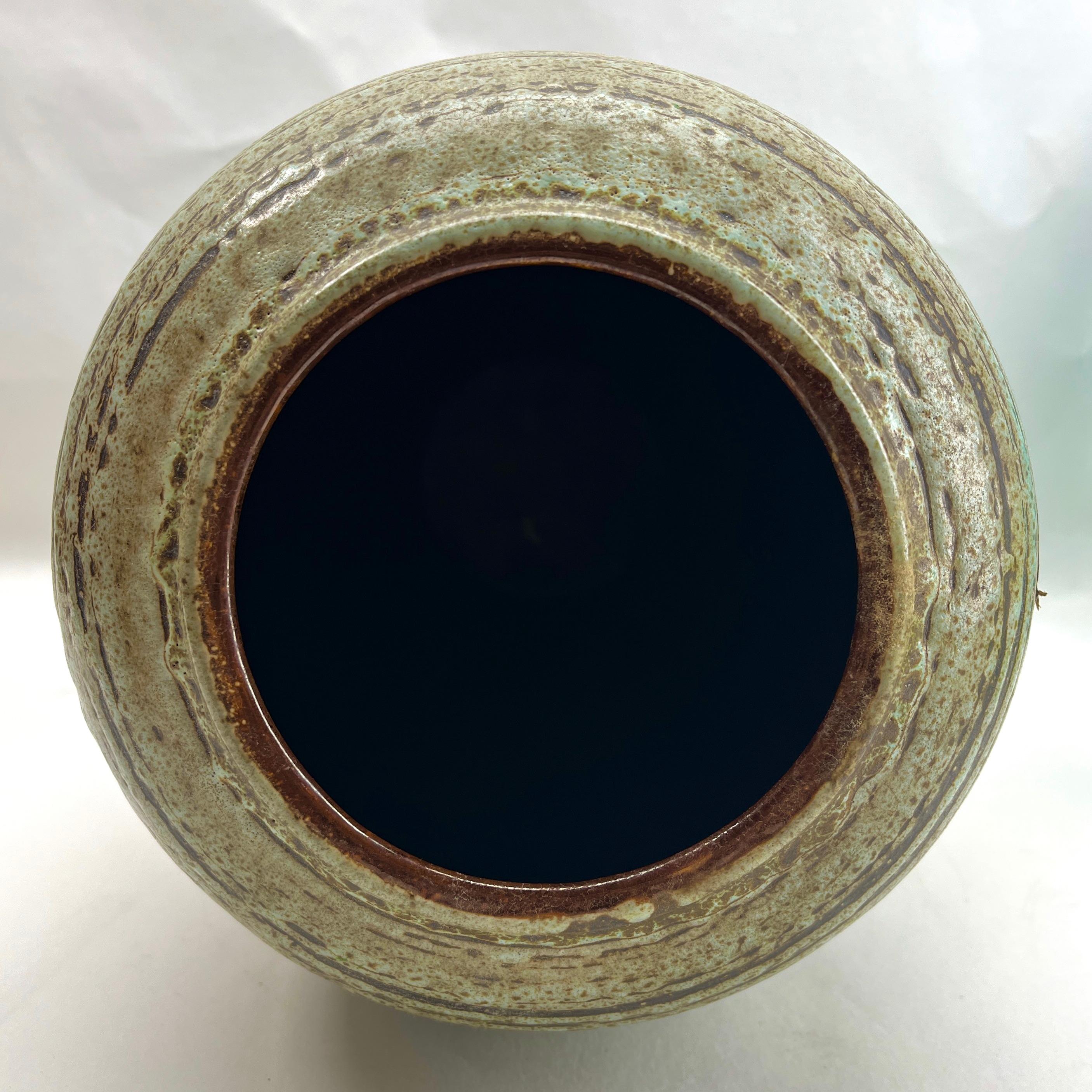 Vintage Vase Marked W Germany Label Jasba Ceramic, Excellent Condition For Sale 3