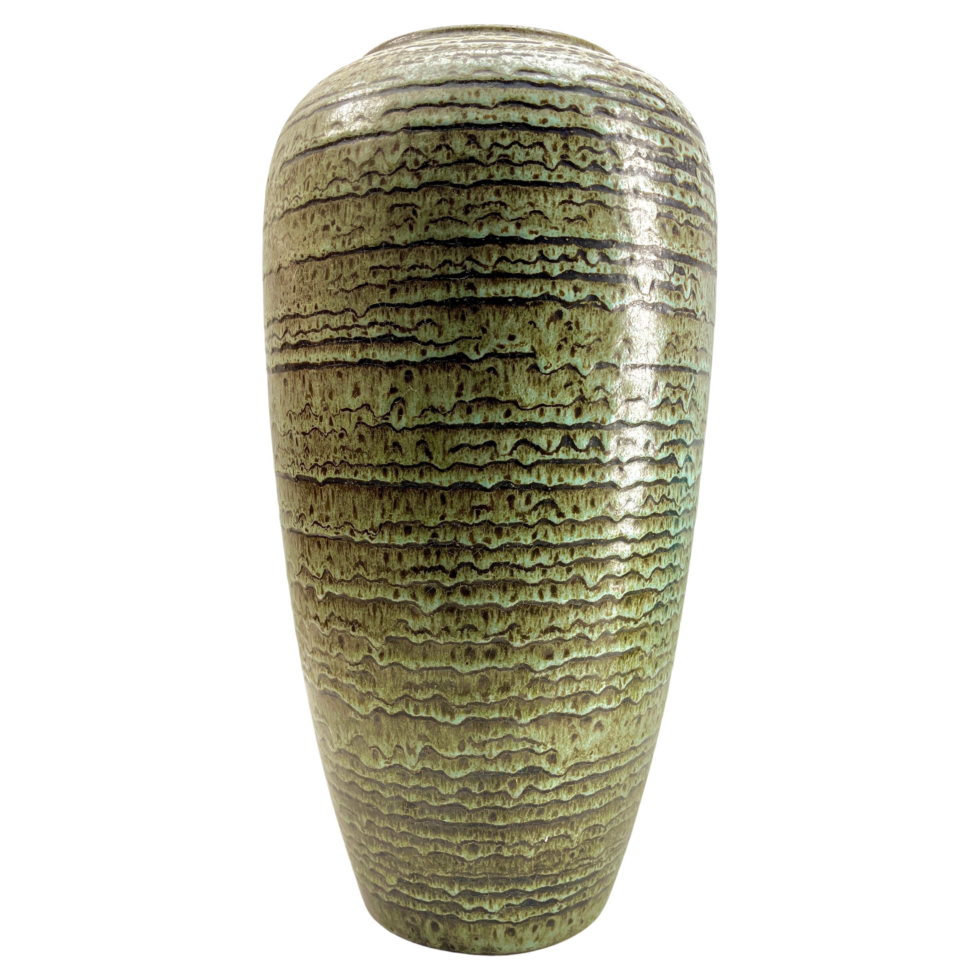 Vintage Vase Marked W Germany Label Jasba Ceramic, Excellent Condition For Sale