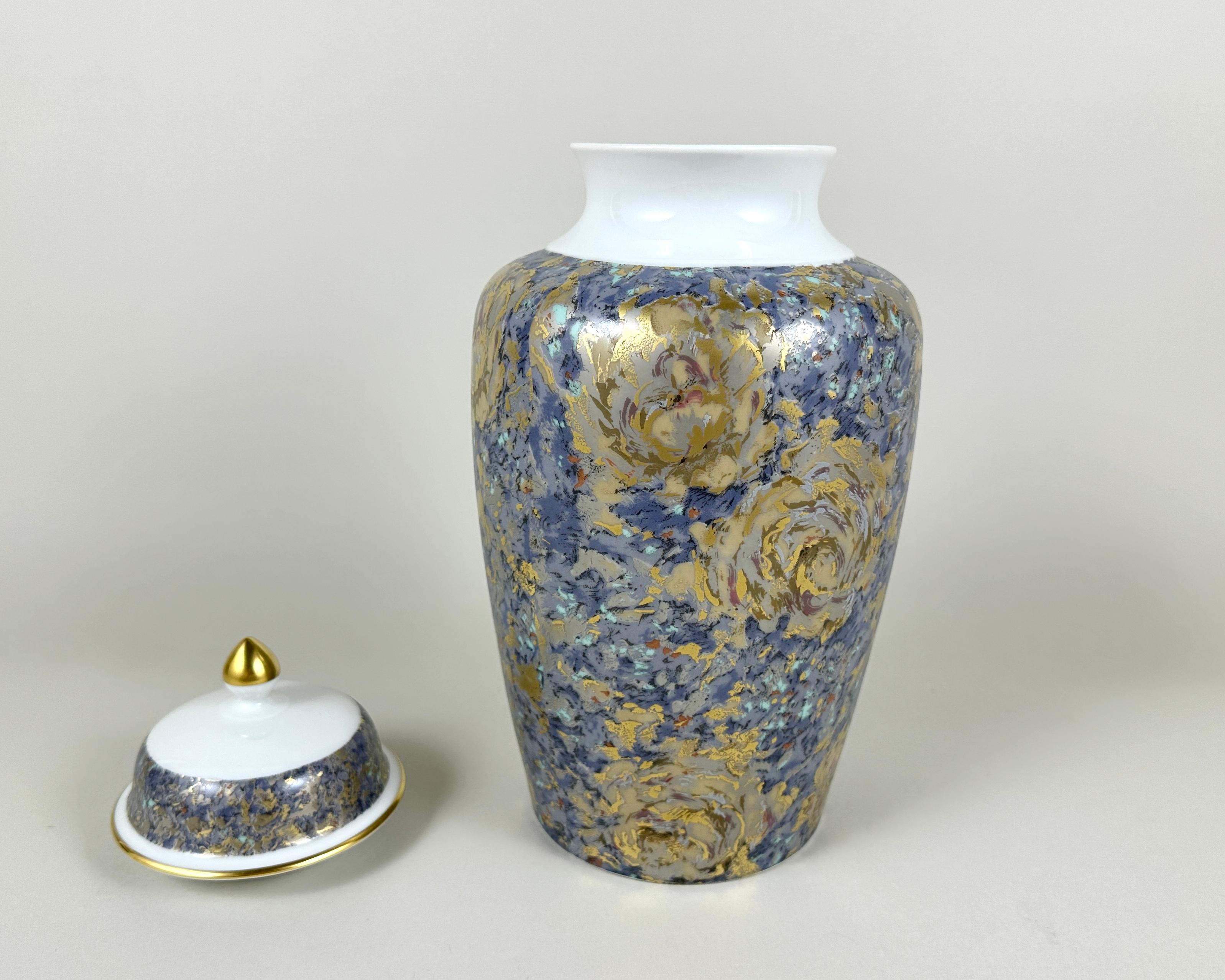 Vase Kaiser, grande urne de table avec couvercle, Allemagne Excellent état - En vente à Bastogne, BE