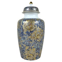 Vintage Vase Porcelain Kaiser, Large Tabletop Urn With Lid, Germany