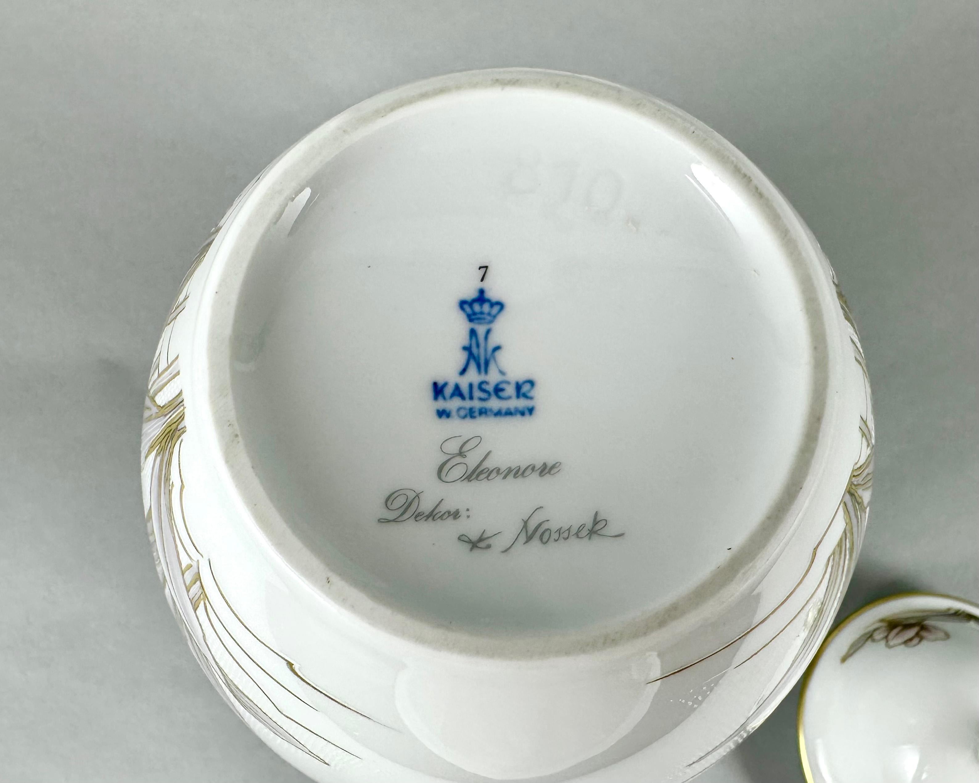 Vintage-Vase/Urne mit Deckel von Kaiser Eleonore Series Design K.Nossek, Deutschland  im Angebot 1