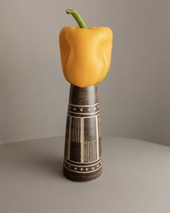 Vintage Vase VEB Coswig DDR Keramik 1970er Jahre