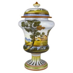 Vintage vase with lid by Lorenzo Di Stefano, Italy, end of the 20th century