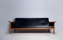 Sofá vintage Vatne Mobler de teca de Knut Saeter o Hans Olsen