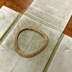 Collana Vintage By. Collana Van Cleef in oro giallo 18k A Link , Francia