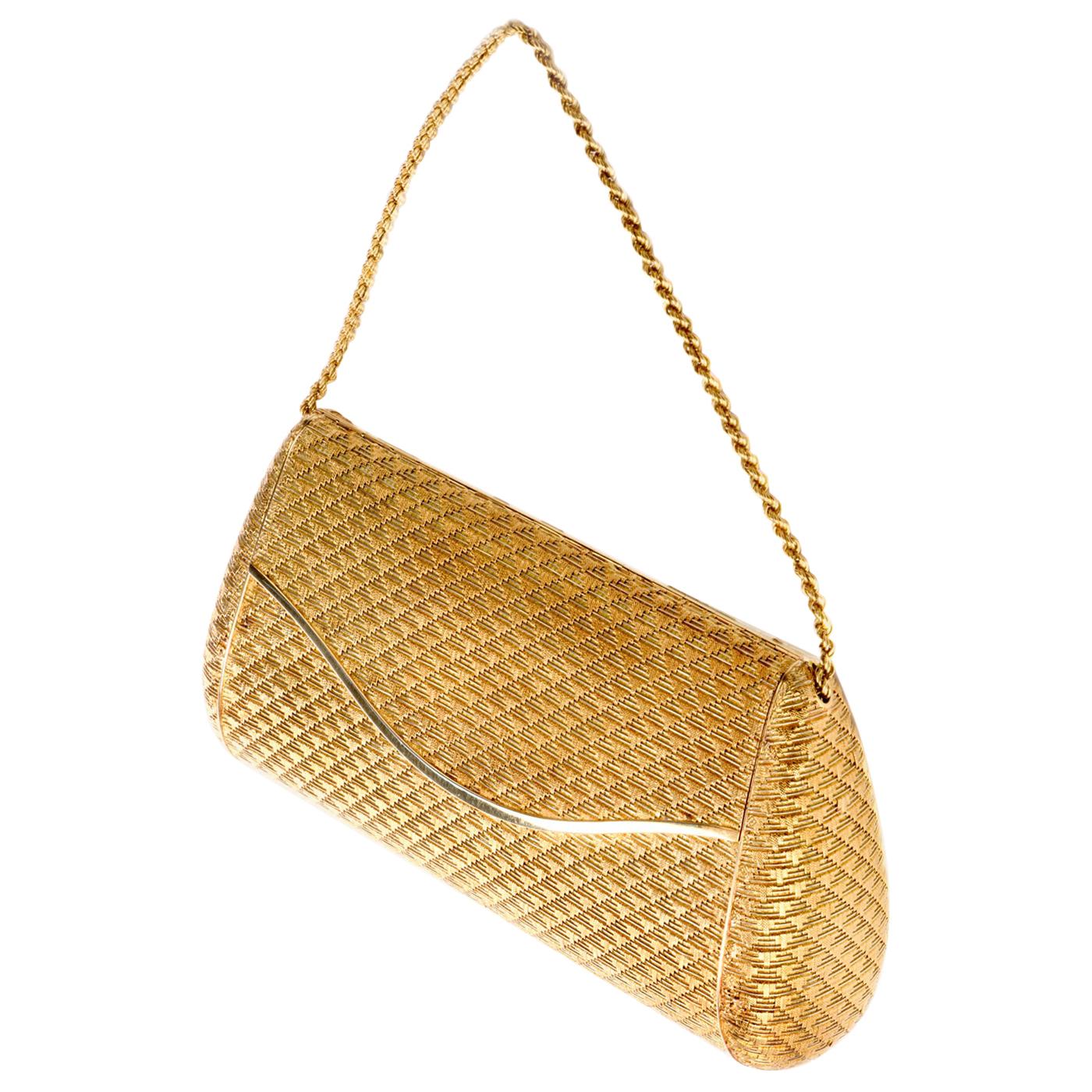 gold clutch purse