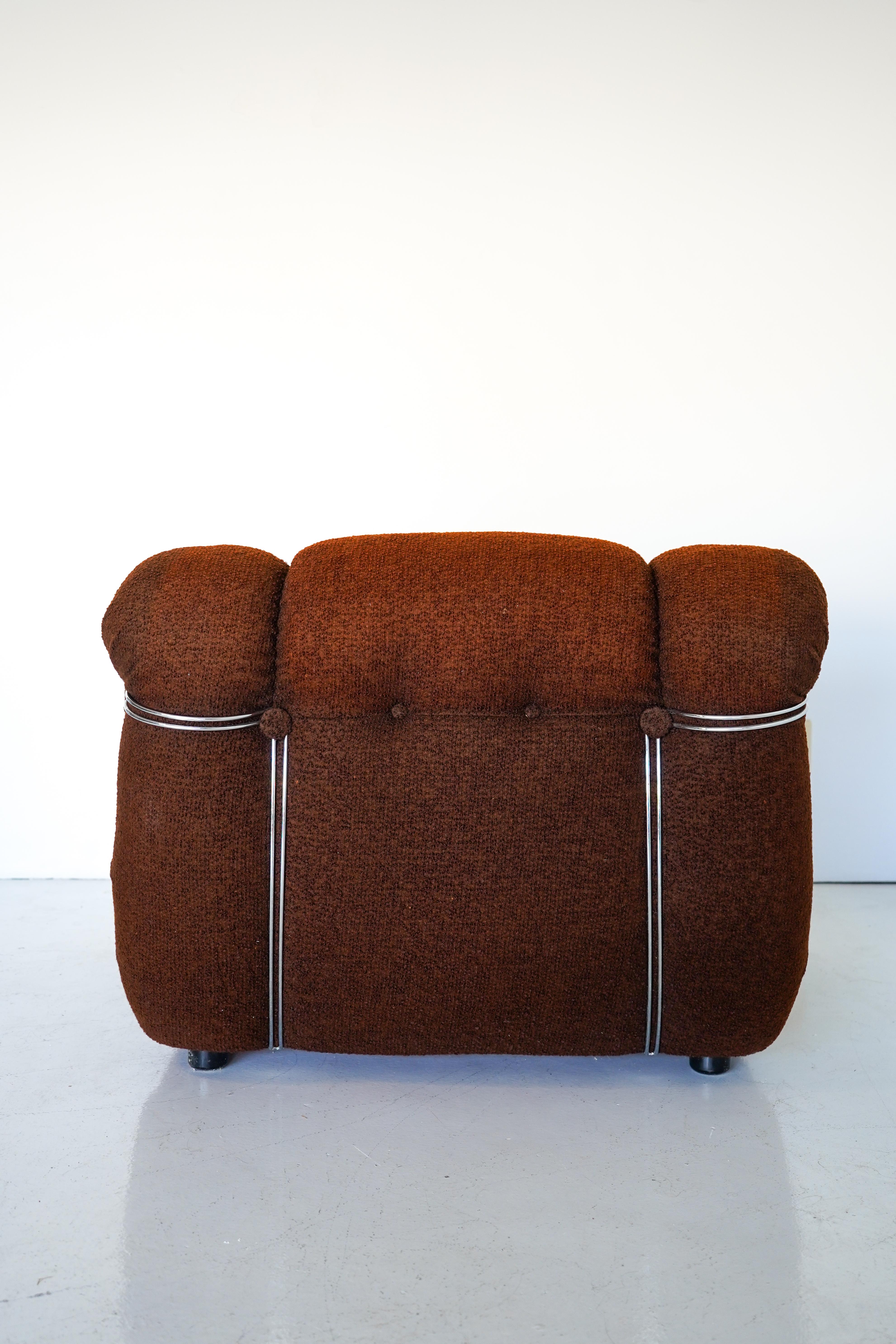 Italiano Sedia da salotto Velasquez vintage, Mimo Padova, anni '70 in vendita