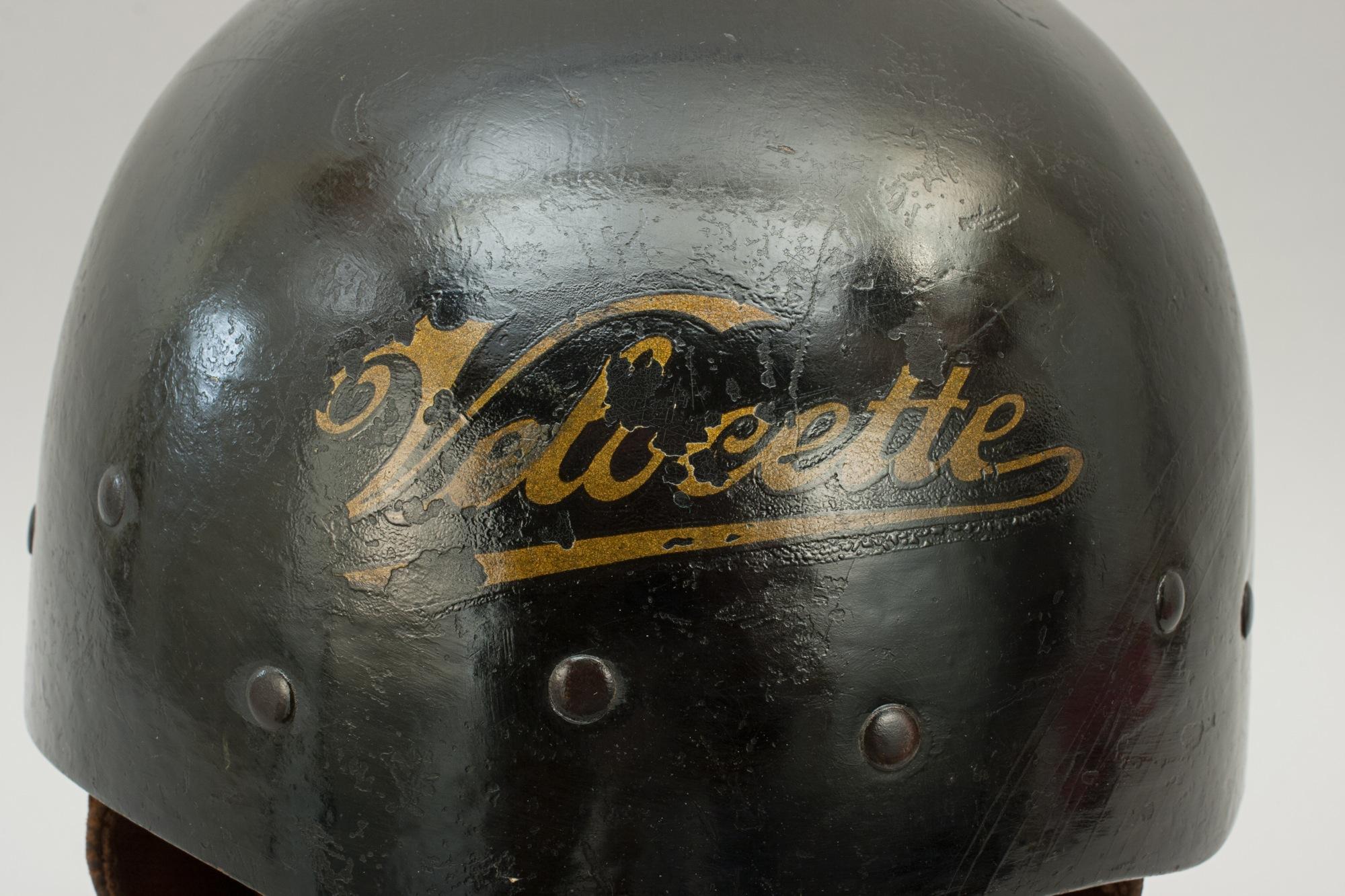 British Vintage Velocette Motorcycle Crash Helmet