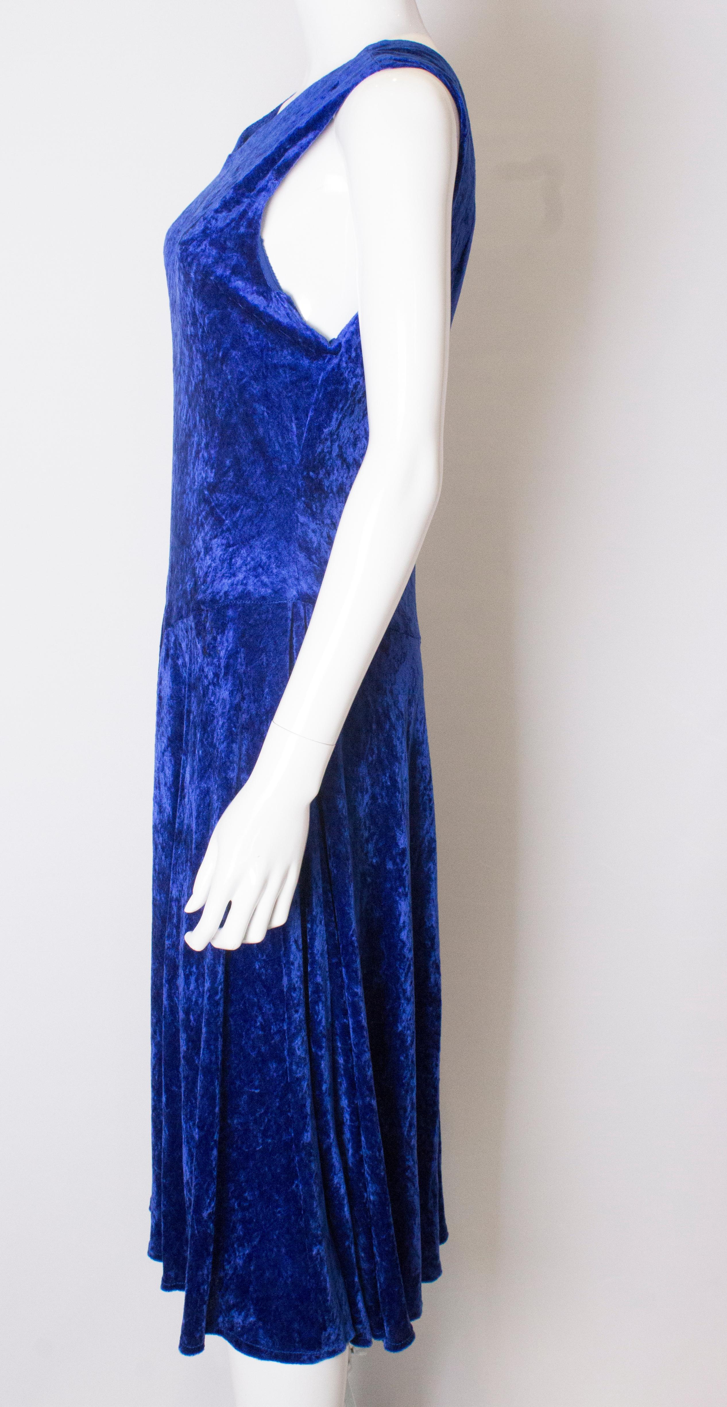 Vintage Velvet Dress by Jinty For Sale 1