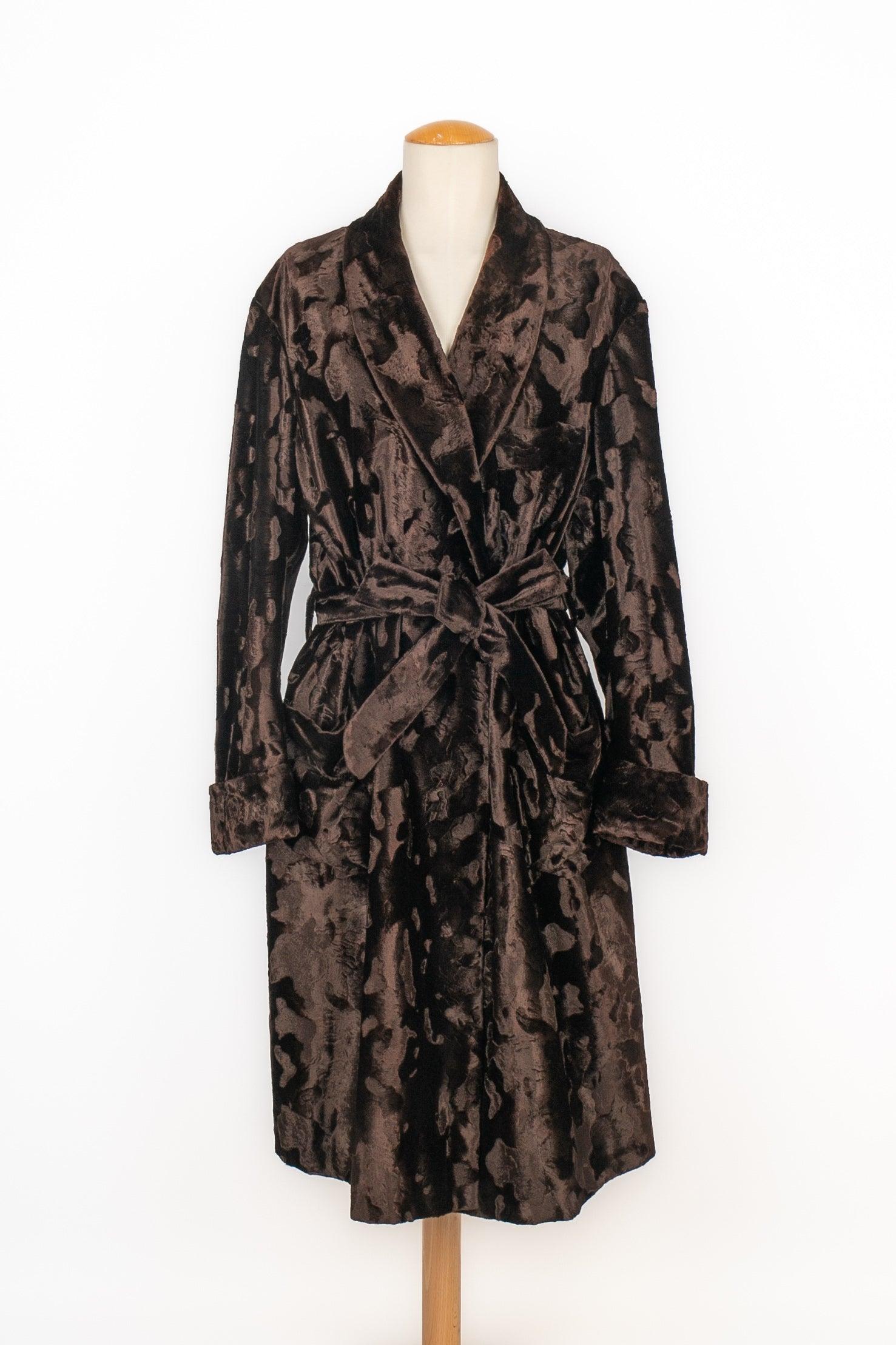 Cappotto in velluto vintage Panne, anni '60
