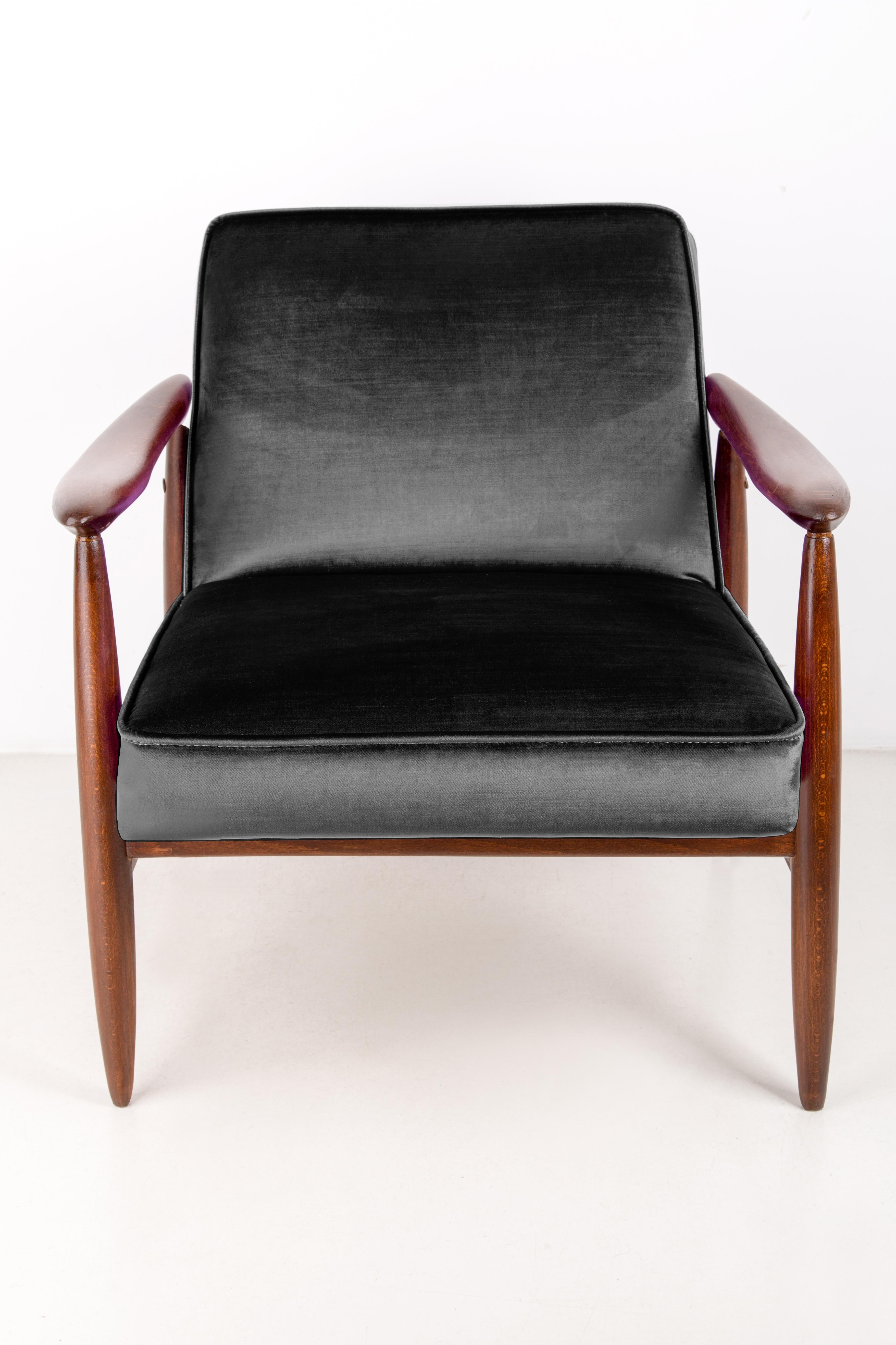 vintage velvet armchair