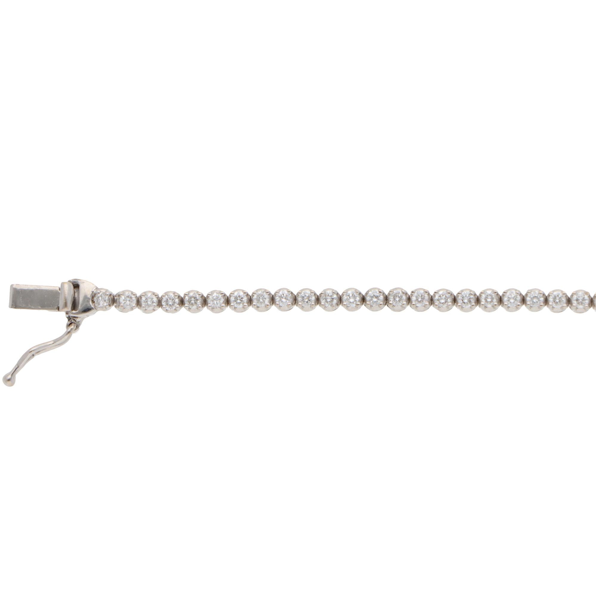 Vintage Vendome Aoyama 1.00ct Diamond Line Tennis-Armband (Moderne) im Angebot