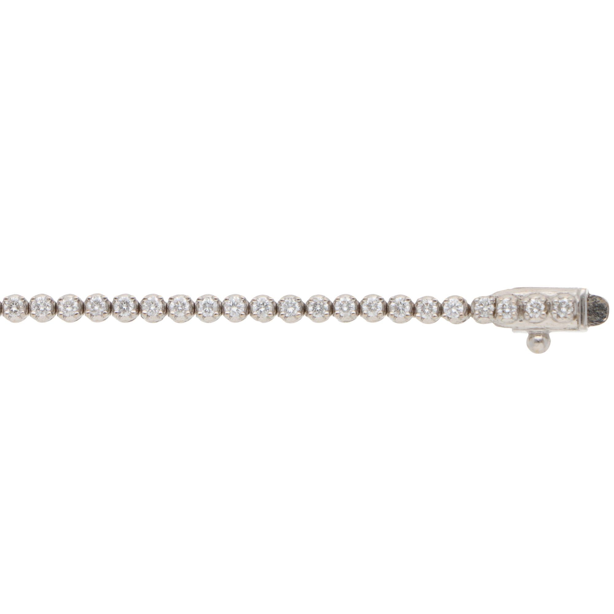 Vintage Vendome Aoyama 1.00ct Diamond Line Tennis-Armband (Rundschliff) im Angebot