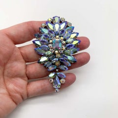 Vintage Vendome Aurora Cristal  Broche cascada Años 50
