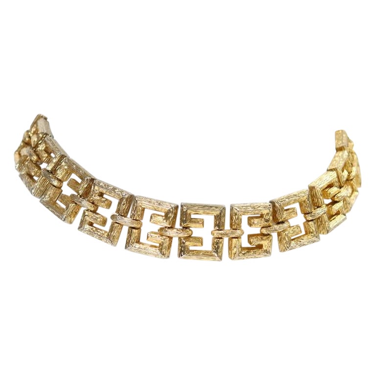 Vintage Vendome Gold Choker Halskette, circa 1980er Jahre