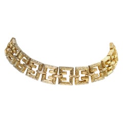 Vintage Vendome Gold Choker Necklace, circa 1980s