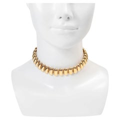 Vintage Vendome Gold-Tone Choker Necklace, Circa 1980s
