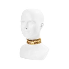 Vintage Vendome Gold Tone Double Link Choker, circa 1980s