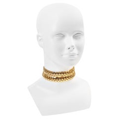 Vintage Vendome Gold Tone Double Link Choker, circa 1980s