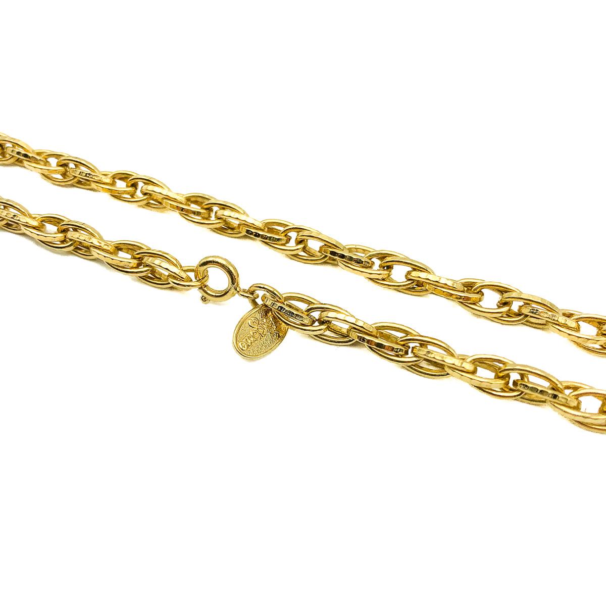 Vintage Vendome Hammered Link Chain 1960s In Good Condition In Wilmslow, GB