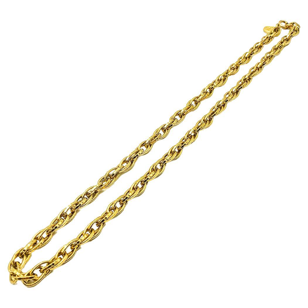 Vintage Vendome Hammered Link Chain 1960s