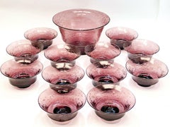 Vintage Venetian Amethyst Berry Fruit Service for 12
