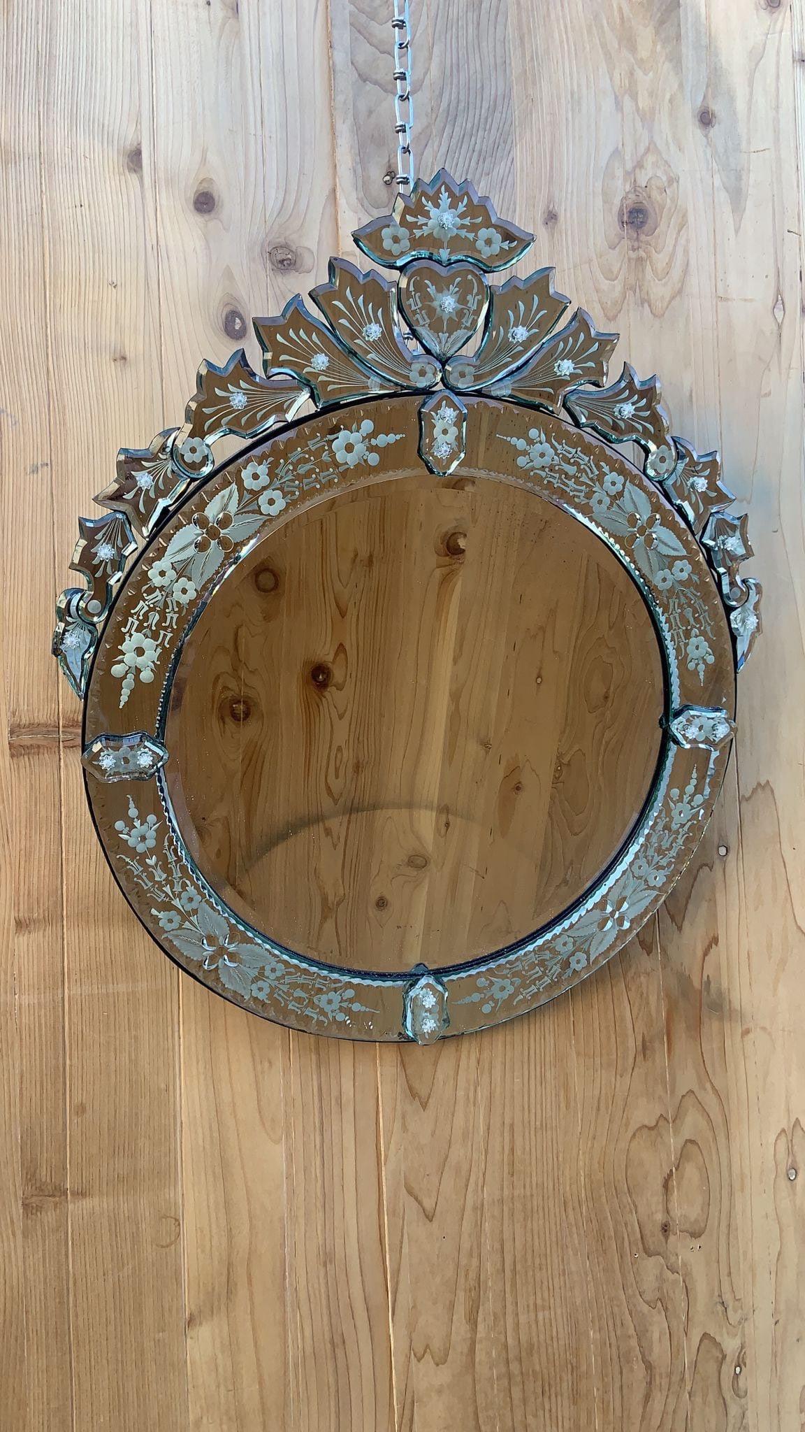 round venetian mirror