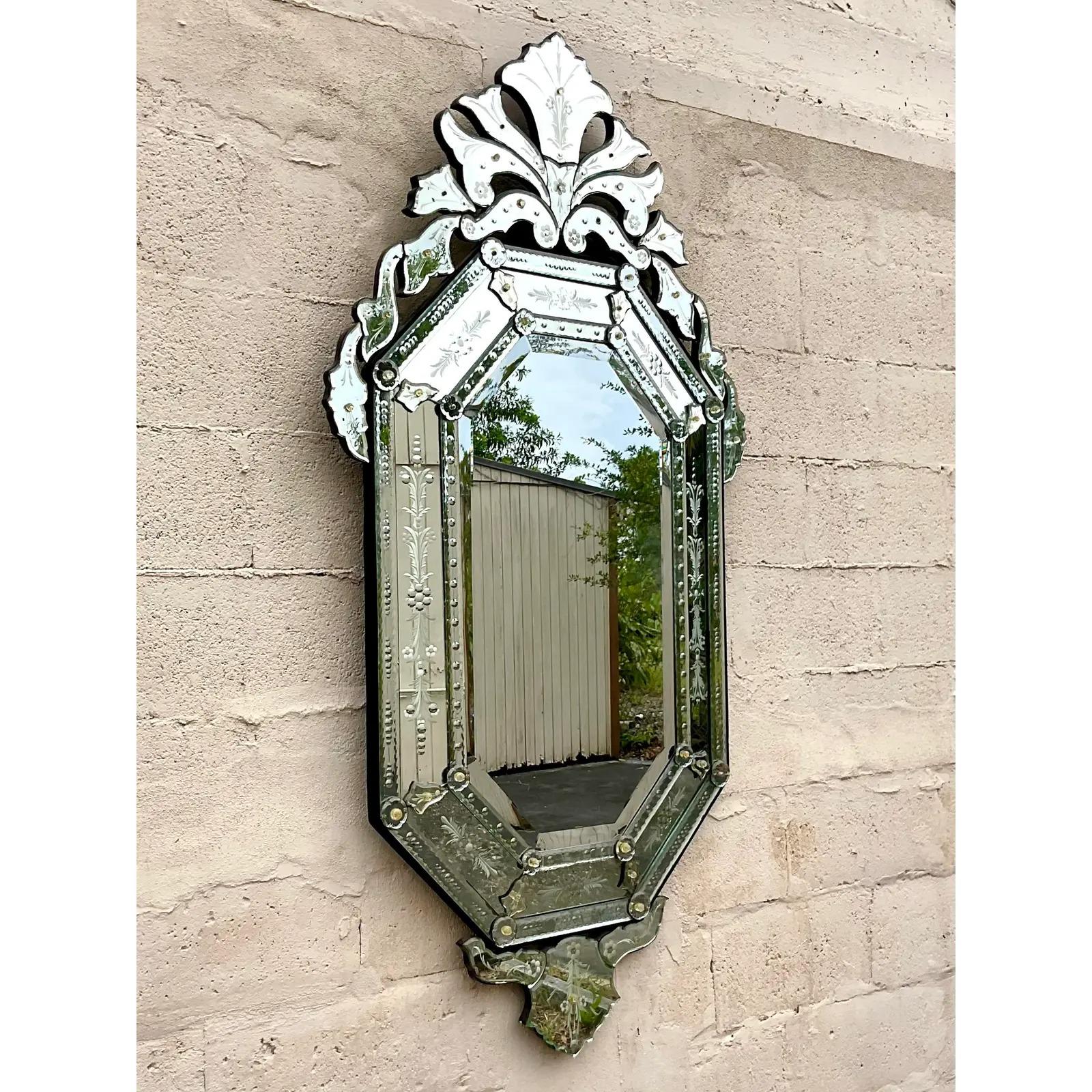 venetian etched mirror
