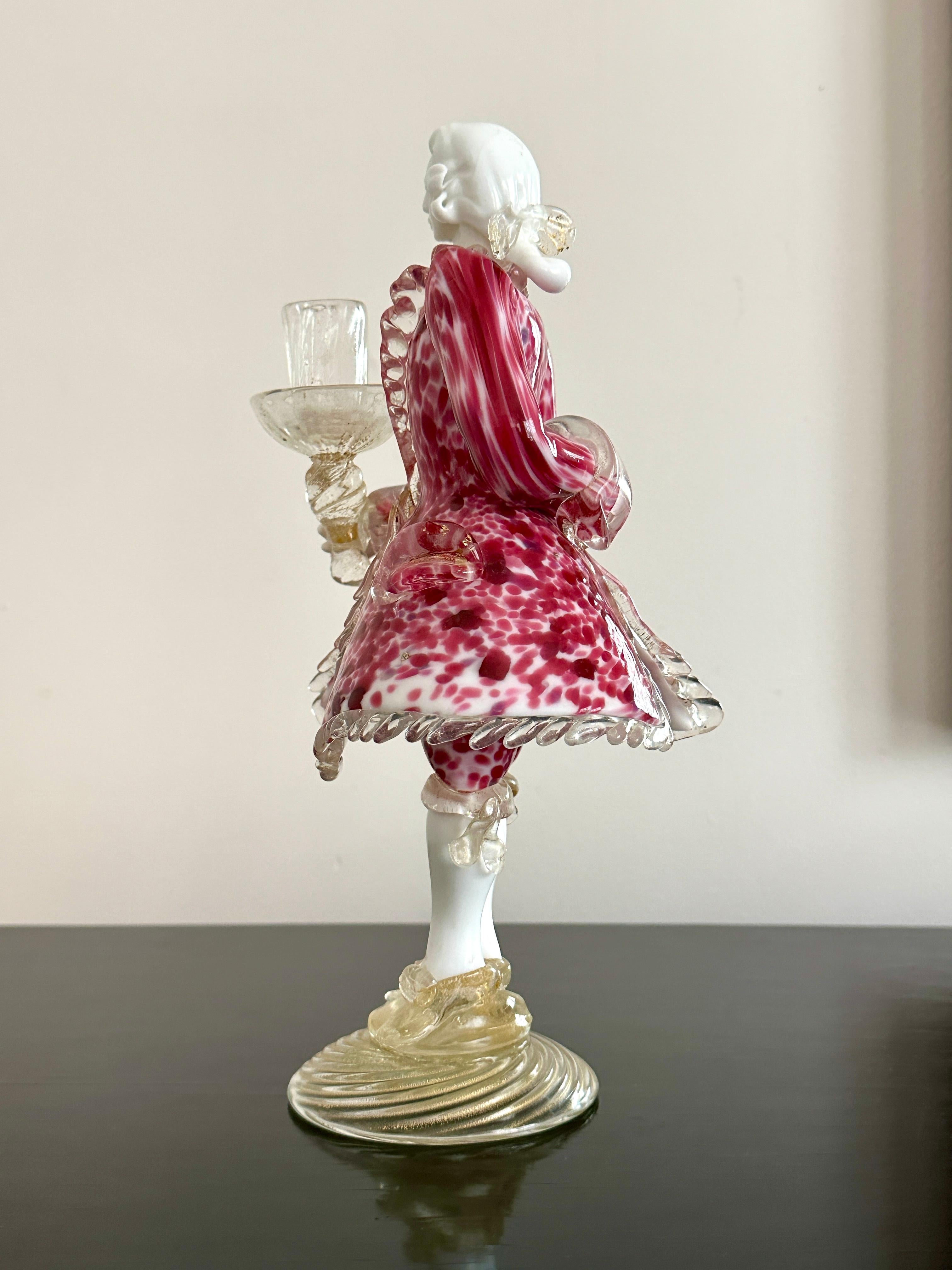 Fatto a mano Candeliere veneziano d'epoca, Murano, Italia in vendita