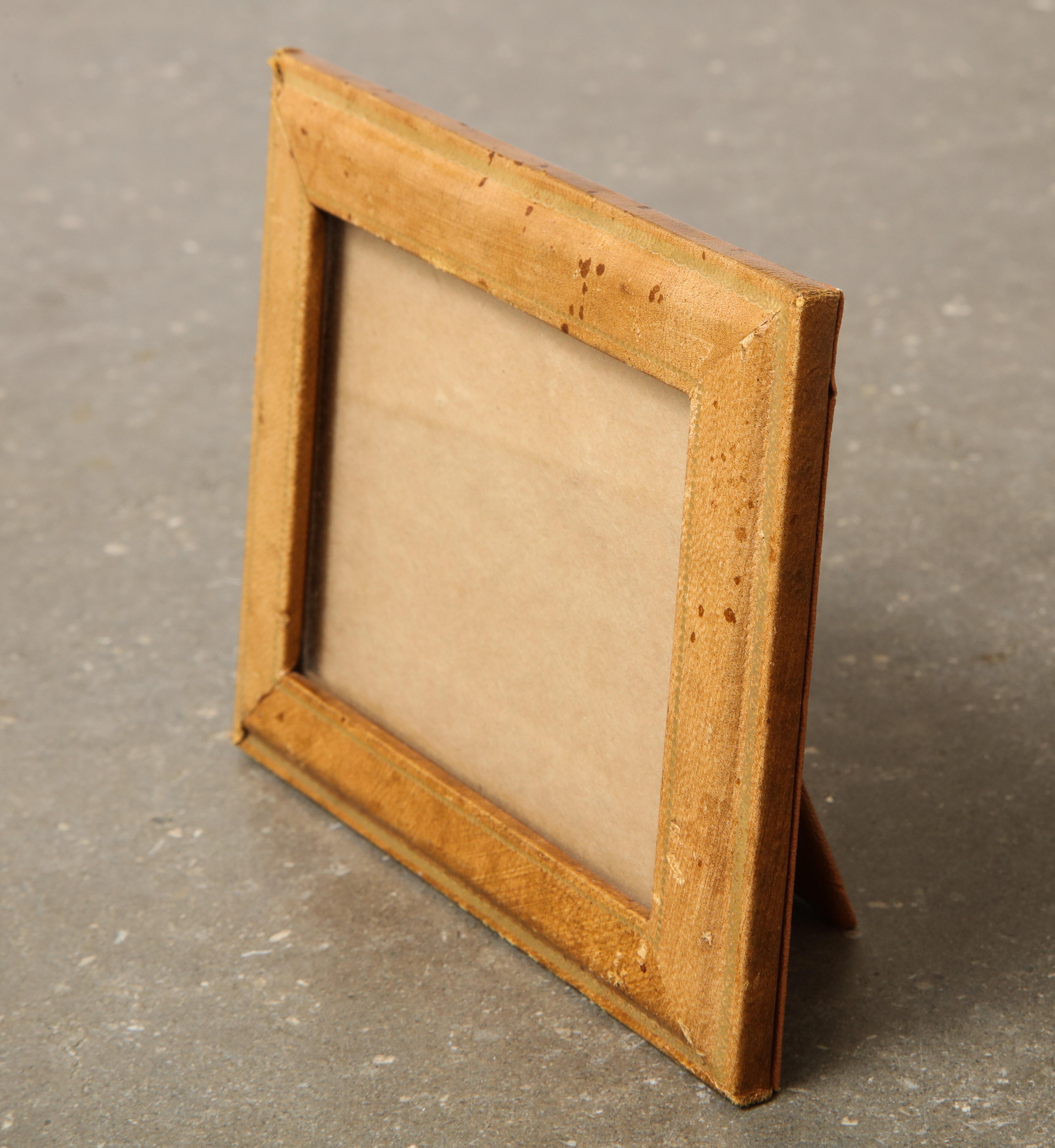 Mid-20th Century Vintage Venetian Hand-Tooled Leather Picture Frame