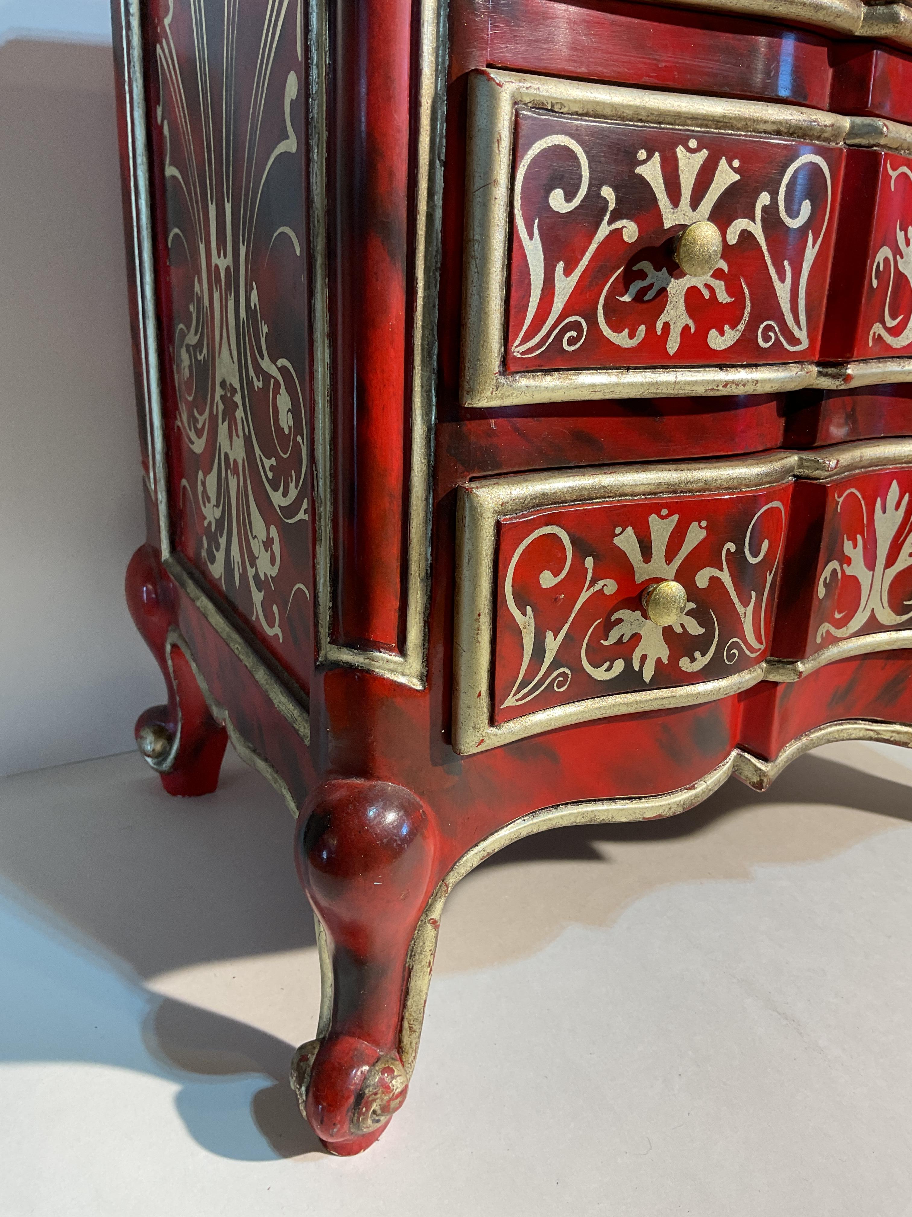Cassettiera veneziana in miniatura per gioielli vintage in vendita 2