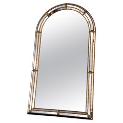 Vintage Venetian Large Mirror Hollywood Regency in Gold Spain 1990s