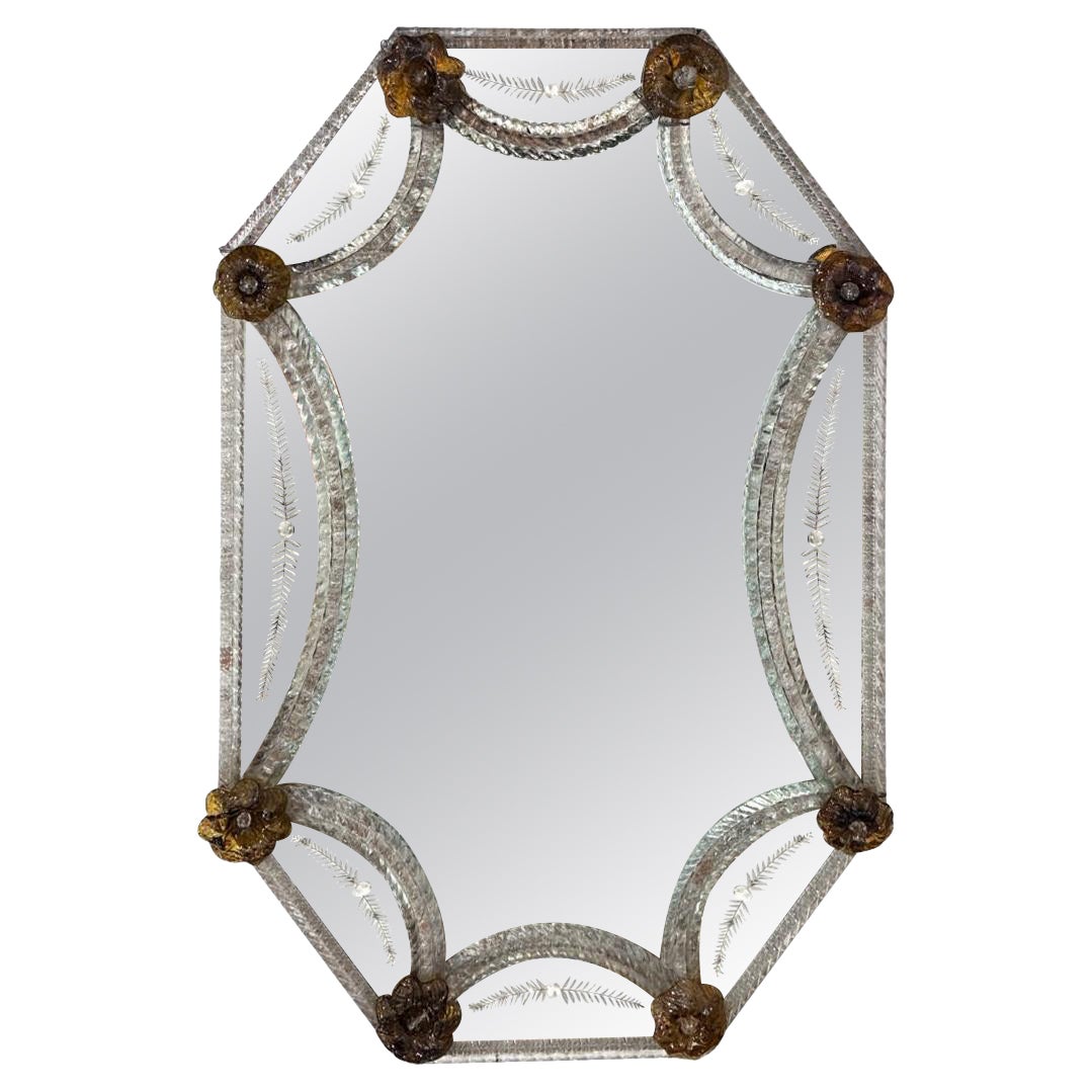 Miroir vénitien vintage en vente