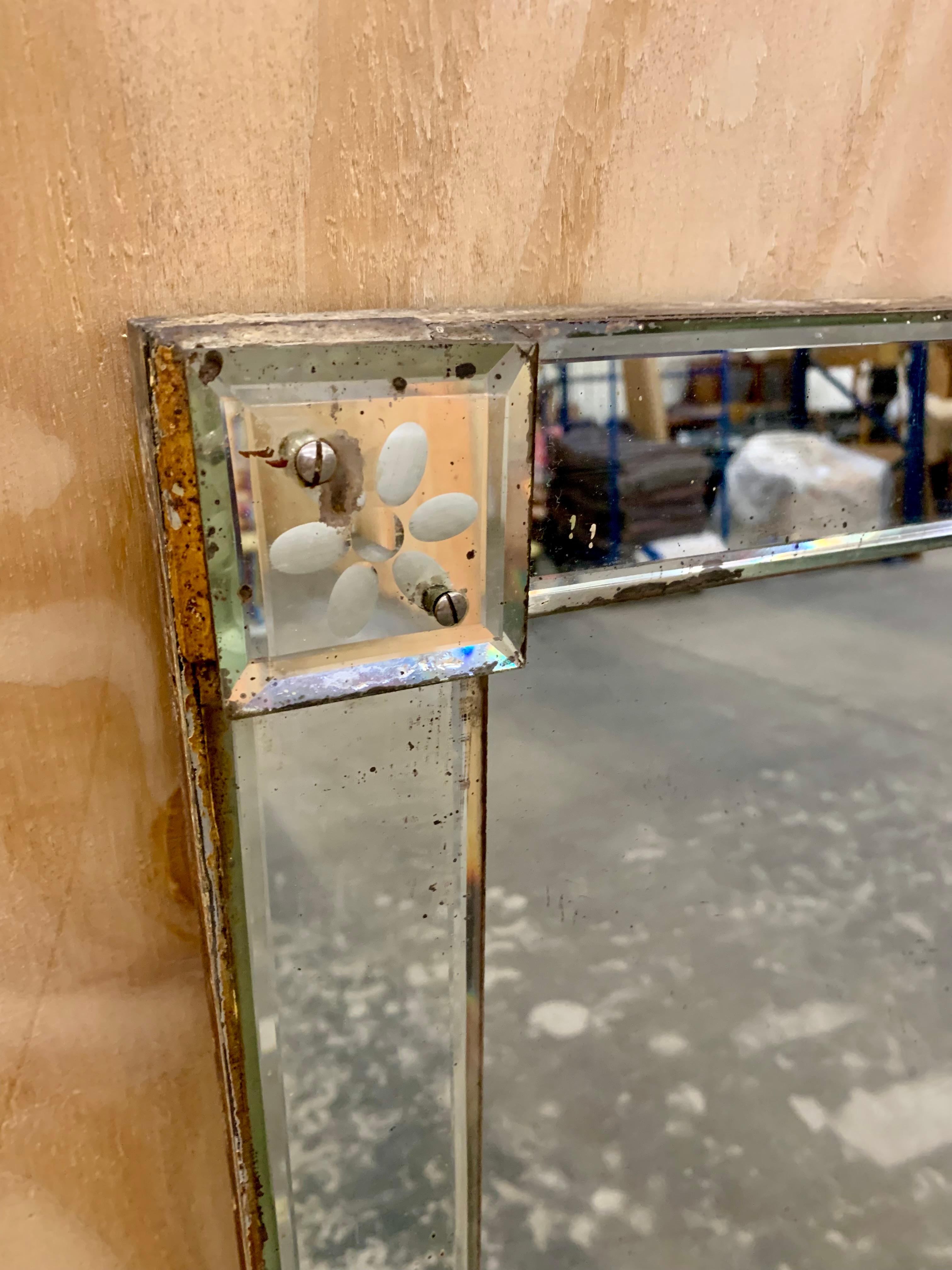 Début du 20ème siècle Miroir vénitien vintage en vente