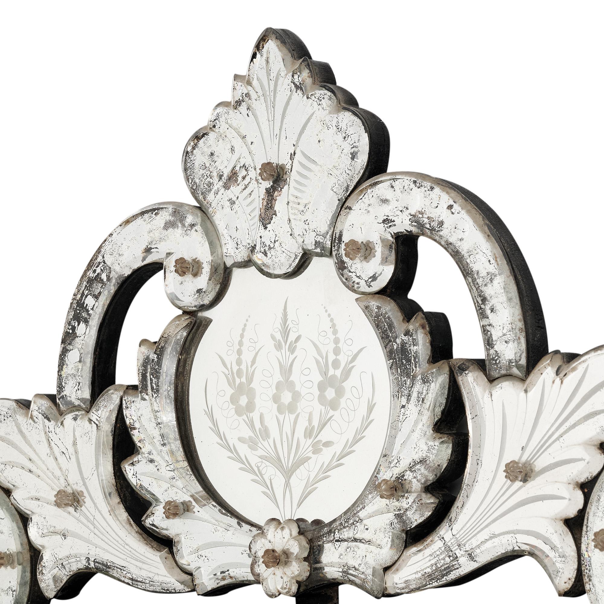 Vintage Venetian Mirror For Sale 2