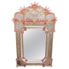 Vintage Venetian Murano Glass Mirror