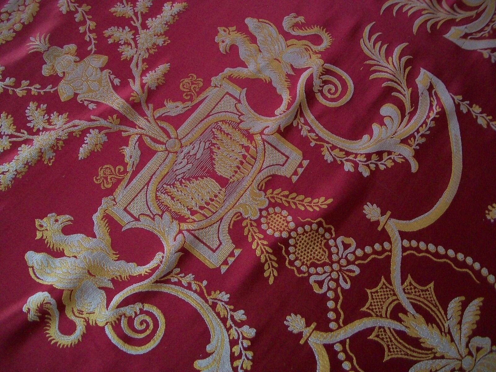 Vintage Venetian Renaissance Style Brocade Panels, 100% Silk, Italy, C.1970's For Sale 3
