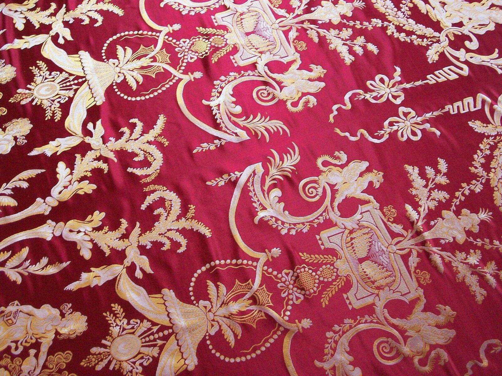 Vintage Venetian Renaissance Style Brocade Panels, 100% Silk, Italy, C.1970's For Sale 2