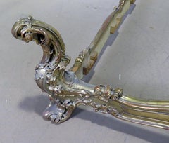 Gilded Italian Antique Rococo Carved Venetian Style Bed