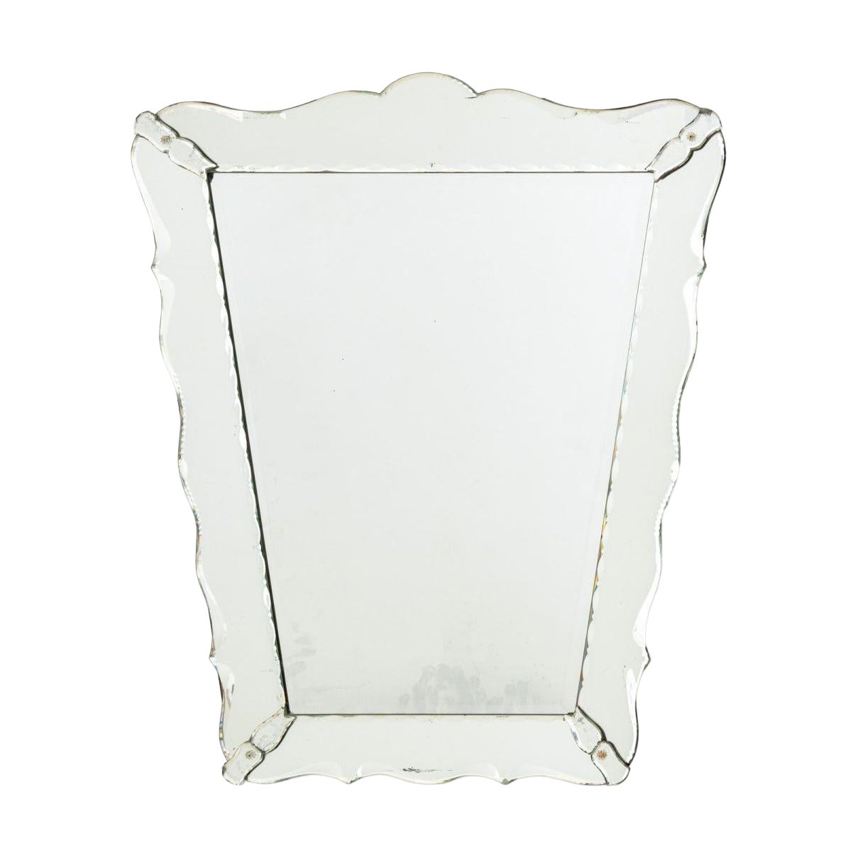 Vintage Venetian Style Framed Beveled Glass Mirror