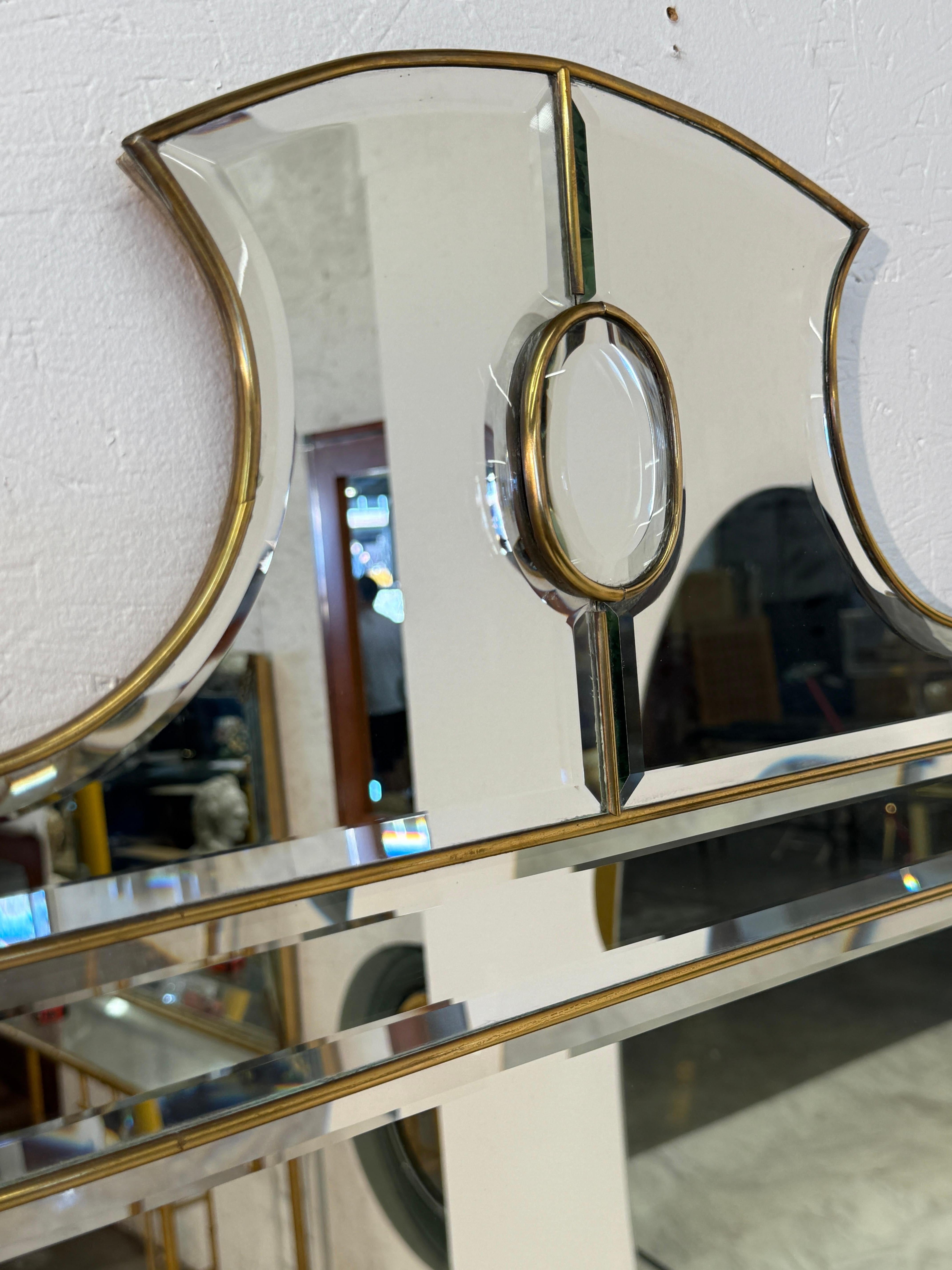 Metà XX secolo Specchio vintage in stile veneziano anni '50 in vendita