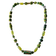 Vintage Venetian trade beads,one of a kind necklace from Lorraine's Bijoux 