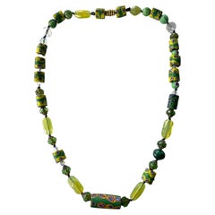 Vintage Venetian trade beads, one of a kind necklace from Lorraine’s Bijoux 