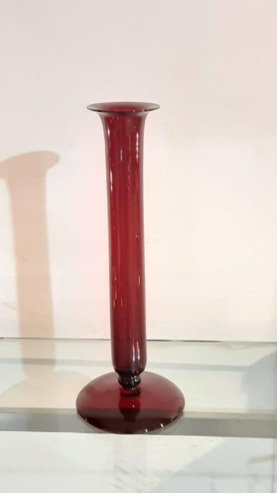 European Vintage Venini Glas Vase, 1970s