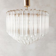 Lustre Cascade Vintage en verre Murano, 1970